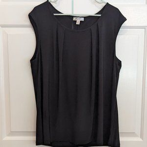 Dressbarn Black Shell Tank 2X